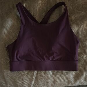 Fabletics Purple Sports Bra Racerback Moisture-Wicking